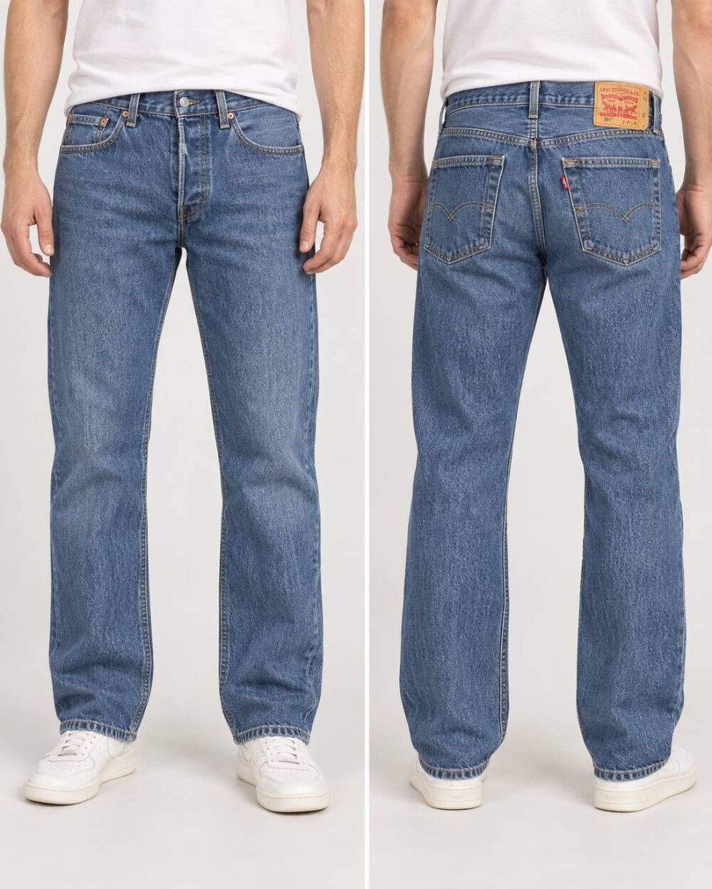 Levi’s 501 Original Fit Jeans Men’s 34x30 Medium Wash Button Fly Straight Leg